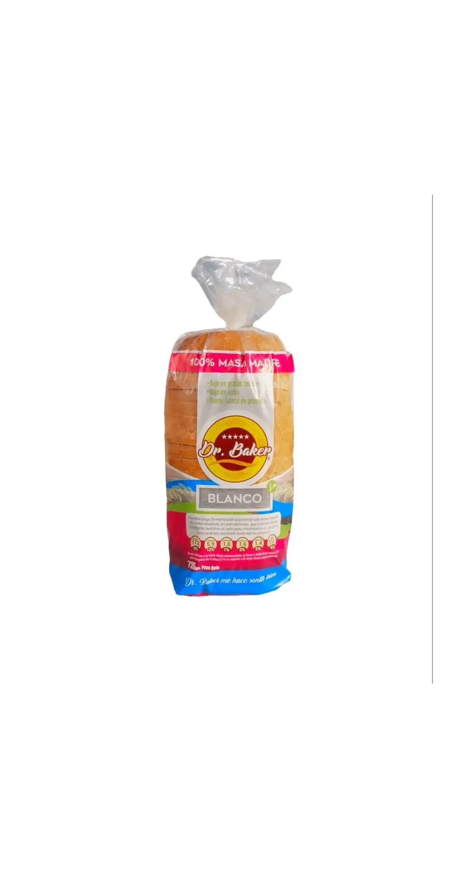 Pan Dr Baker Blanco 725g x 1 unidad 1