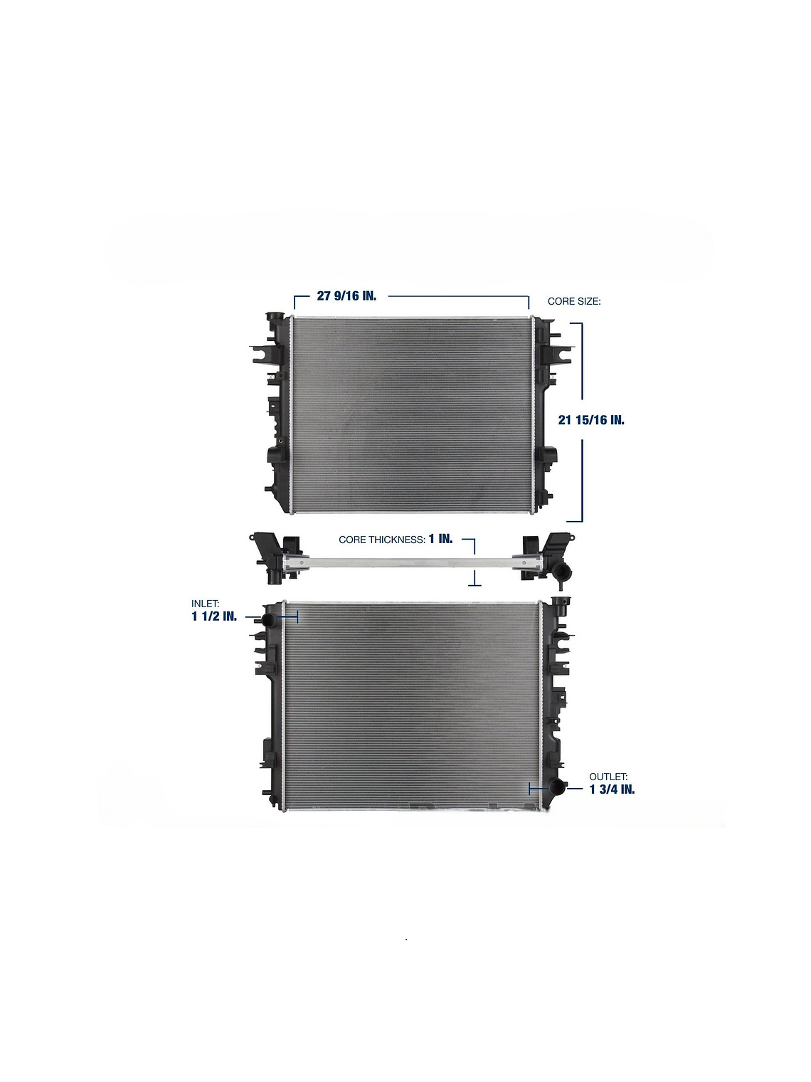 Radiador Motor Ram 1500 3.6 2013 al 2019 2