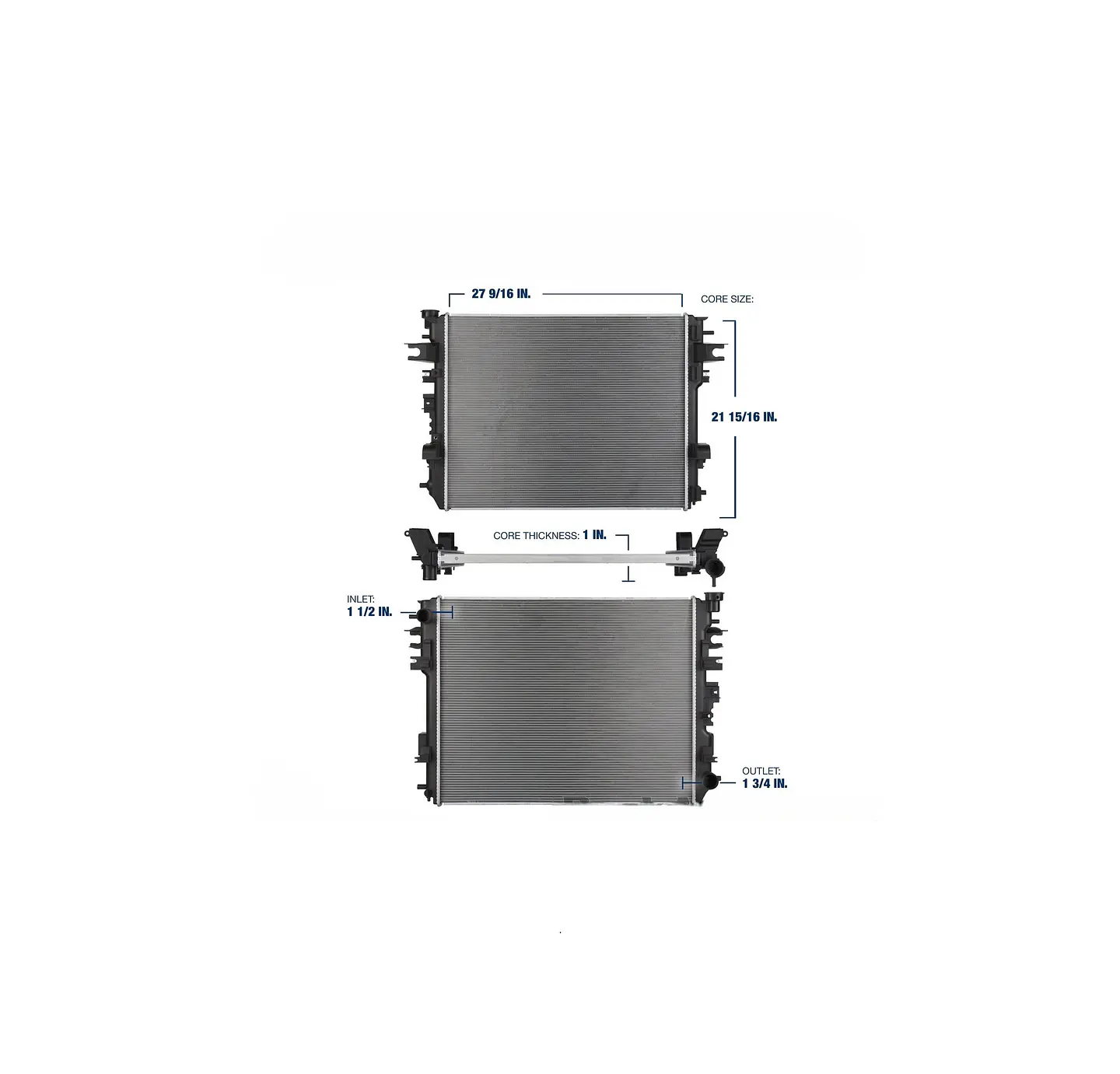 Radiador Motor Ram 1500 3.6 2013 al 2019 2