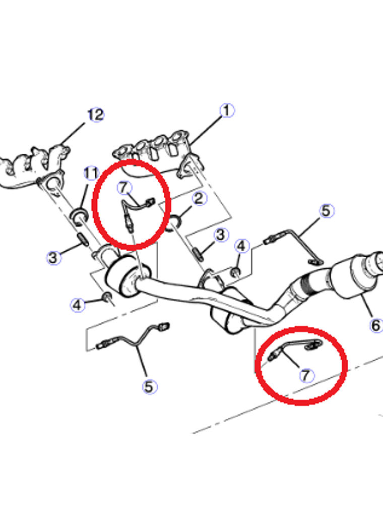 Sensor Oxigeno Aguas Abajo Chevrolet Silverado 2014 al 2019 2