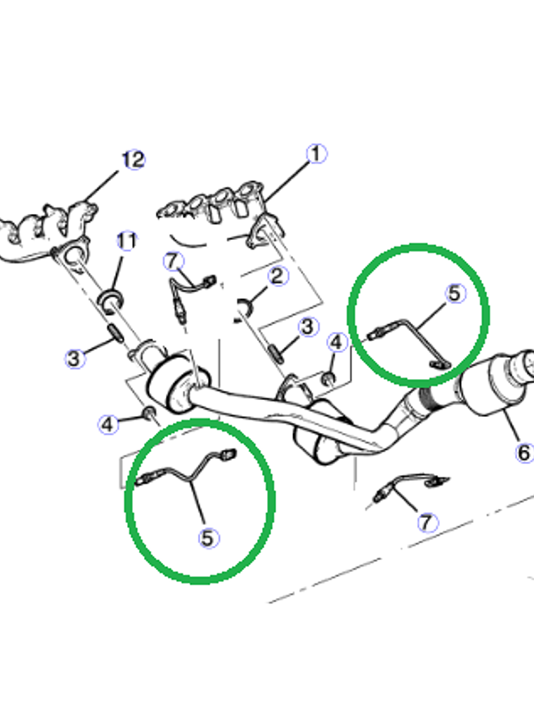 Sensor Oxigeno Aguas Arriba Chevrolet Silverado 2014 al 2019 3