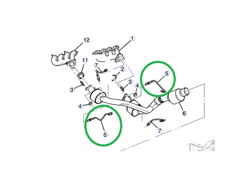 Sensor Oxigeno Banco 1 o Aguas Arriba Chevrolet Silverado 2014 al 2019 3
