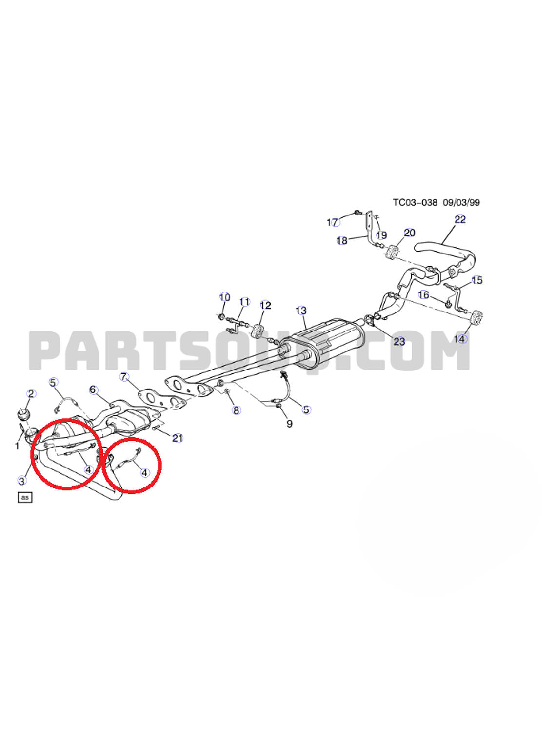 Sensor Oxigeno Banco 1 o Corriente Arriba Chevrolet C1500 1996 al 1999 4