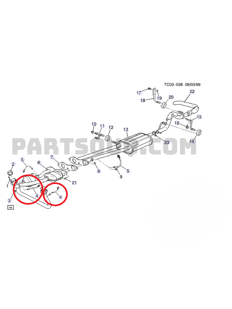 Sensor Oxigeno Banco 1 o Corriente Arriba Chevrolet C1500 1996 al 1999 4