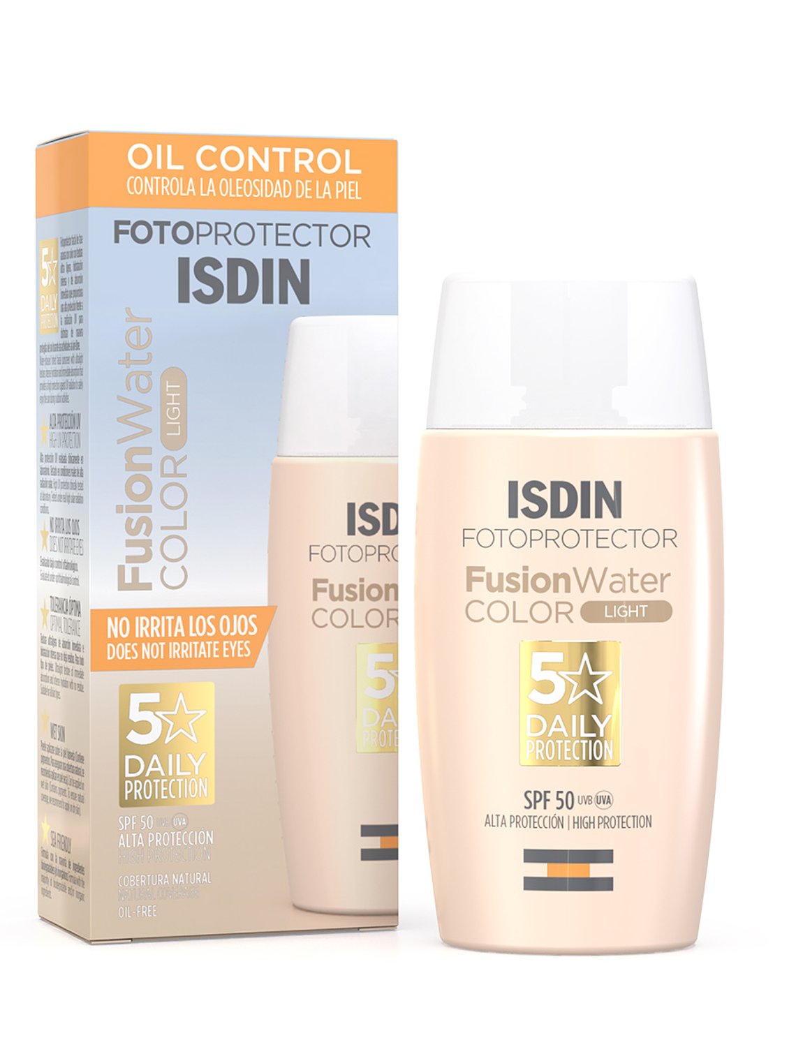 Fotoprotector ISDIN Fusion Water Color Light SPF 50 (50 ml) 1