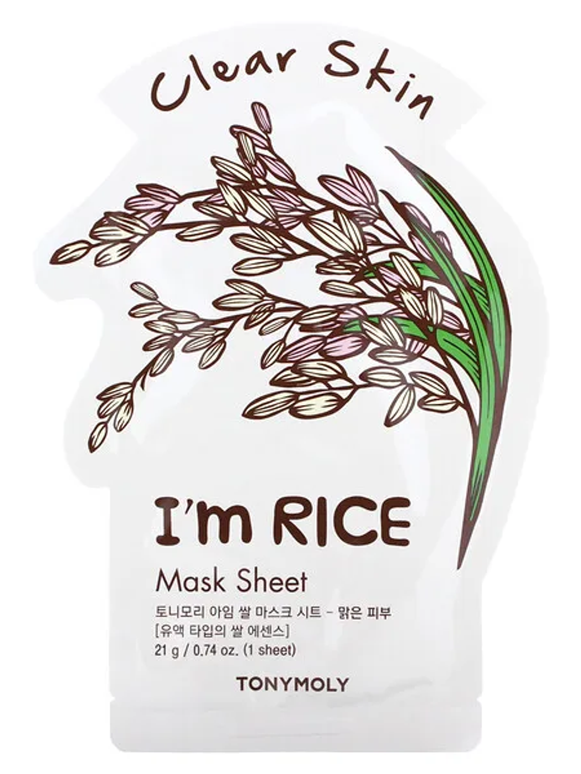 Tonymoly- I`m REAL Rice Mask Sheet Clear Skin rice 1