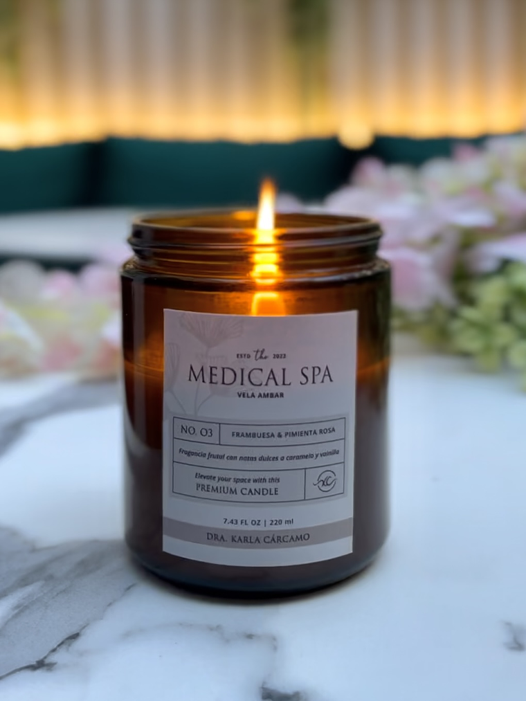 vela 220 ml (frambuesa pimienta roja) 1