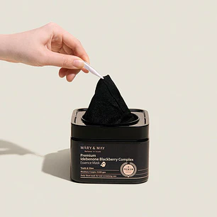 MARY&MAY Premium Idebenone Blackberry Complex Essence Mask – 20 mascarillas