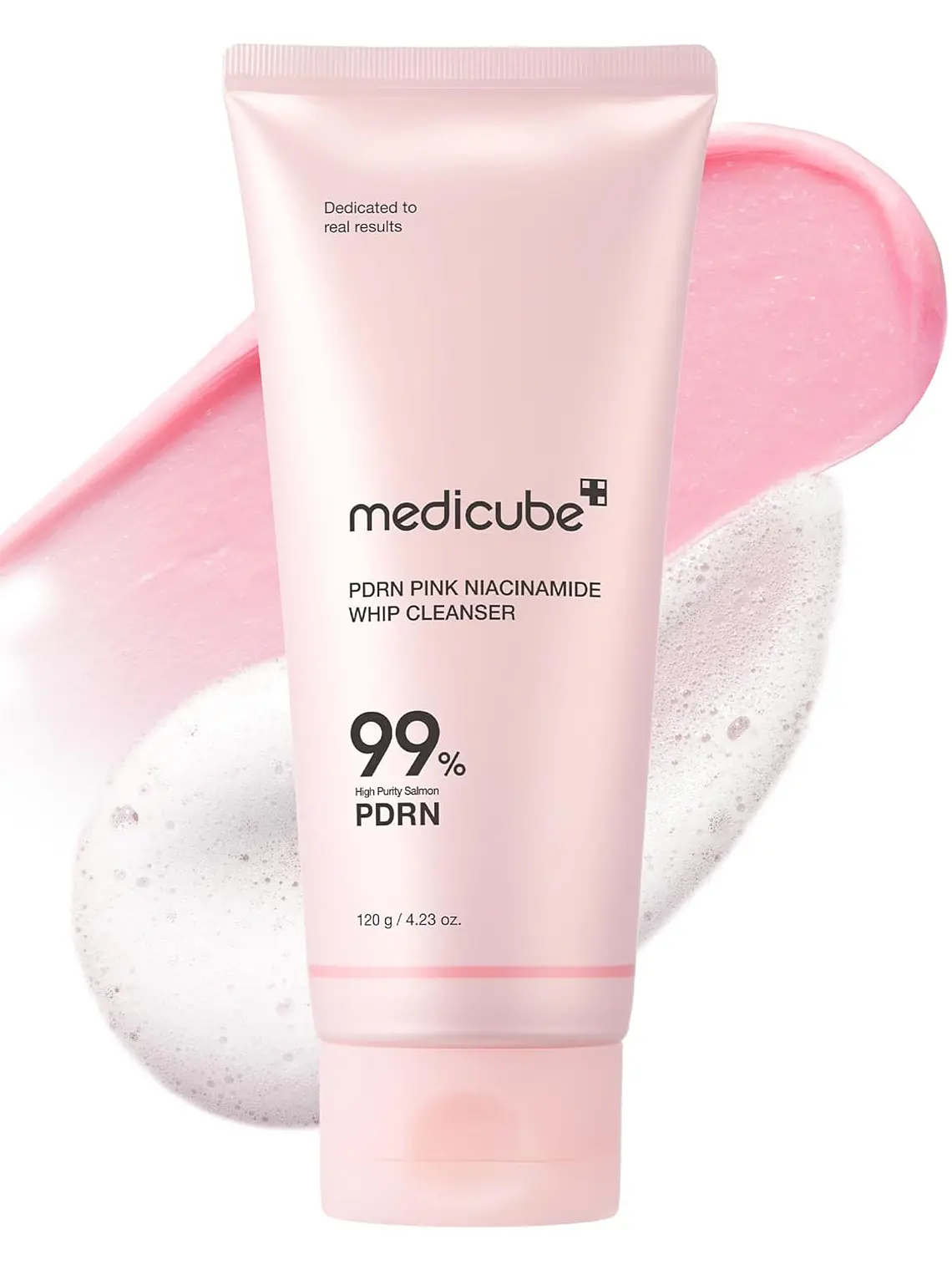 MEDICUBE – PDRN Pink Niacinamide Whip Cleanser – Jabón de Limpieza 120g 1