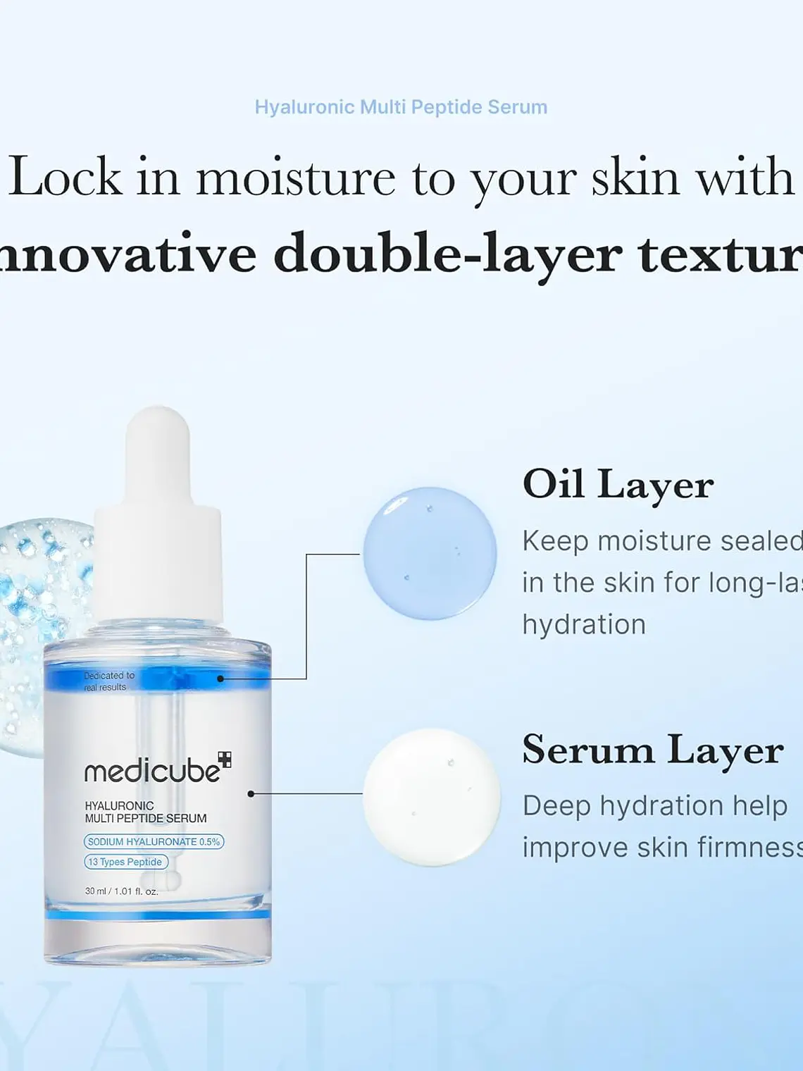 MEDICUBE – Hyaluronic Multi Peptide Serum – 30ml 2