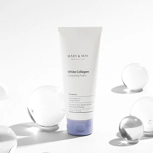 MARY&MAY White Collagen Cleansing Foam-Jabón Facial-150ml