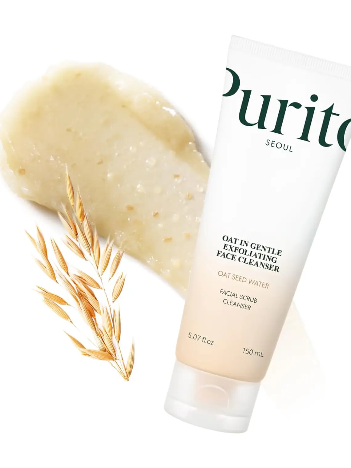 PURITO – Oat In Gentle Exfoliating Face Cleanser – Jabón Exfoliante Facial 150ml 1