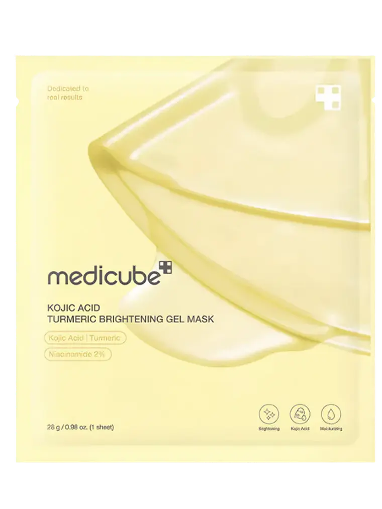 MEDICUBE Kojic Acid Turmeric Gel Mask – Mascarilla Gel Despigmentante- 1 pieza 1