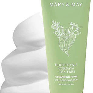 Mary&May Espuma de Limpieza Houttuynia Cordata + Tea Tree – Foam Cleanser