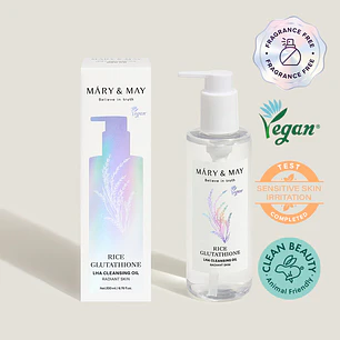 MARY&MAY – Rice Glutathione LHA Cleansing Oil – 200ml