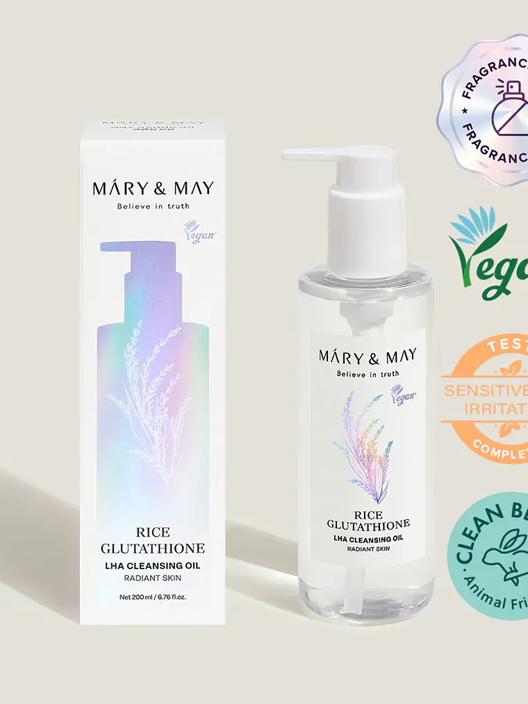 MARY&MAY – Rice Glutathione LHA Cleansing Oil – 200ml 1