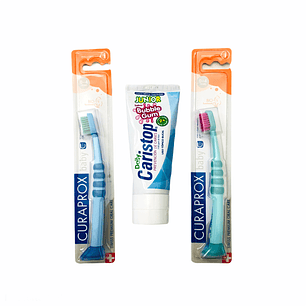 Pack Infantil Oraldent Junior +2 Cepillos Curaprox Baby