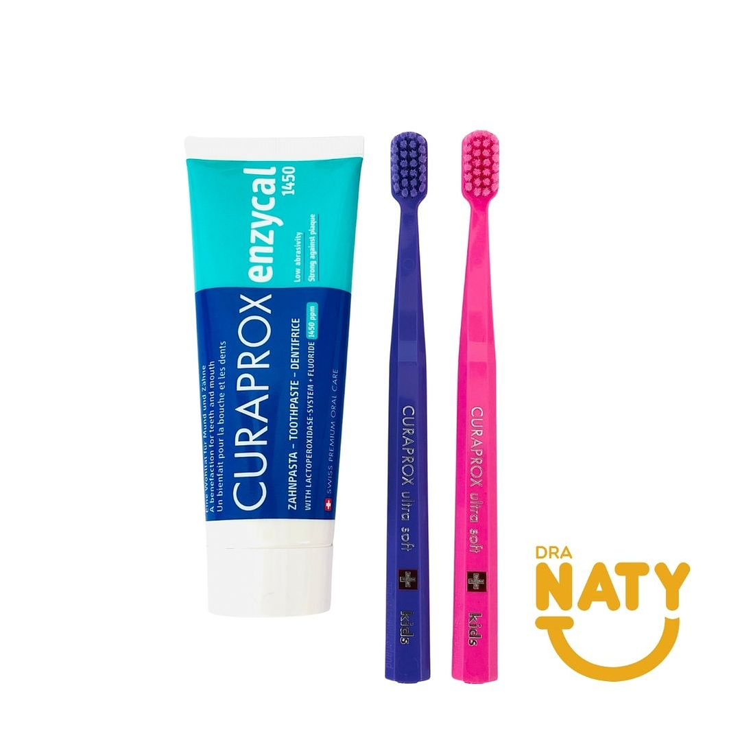 Pack Infantil +6 años Curaprox Kids/Curaprox Enzycal 3