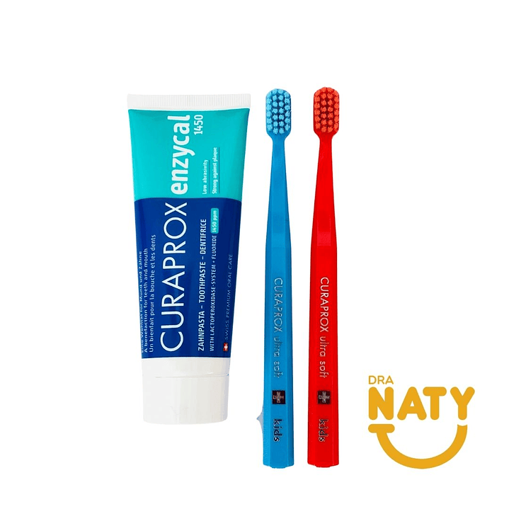 Pack Infantil +6 años Curaprox Kids/Curaprox Enzycal 4