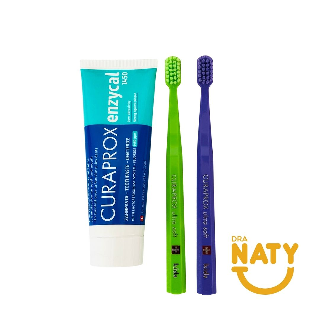 Pack Infantil +6 años Curaprox Kids/Curaprox Enzycal 5