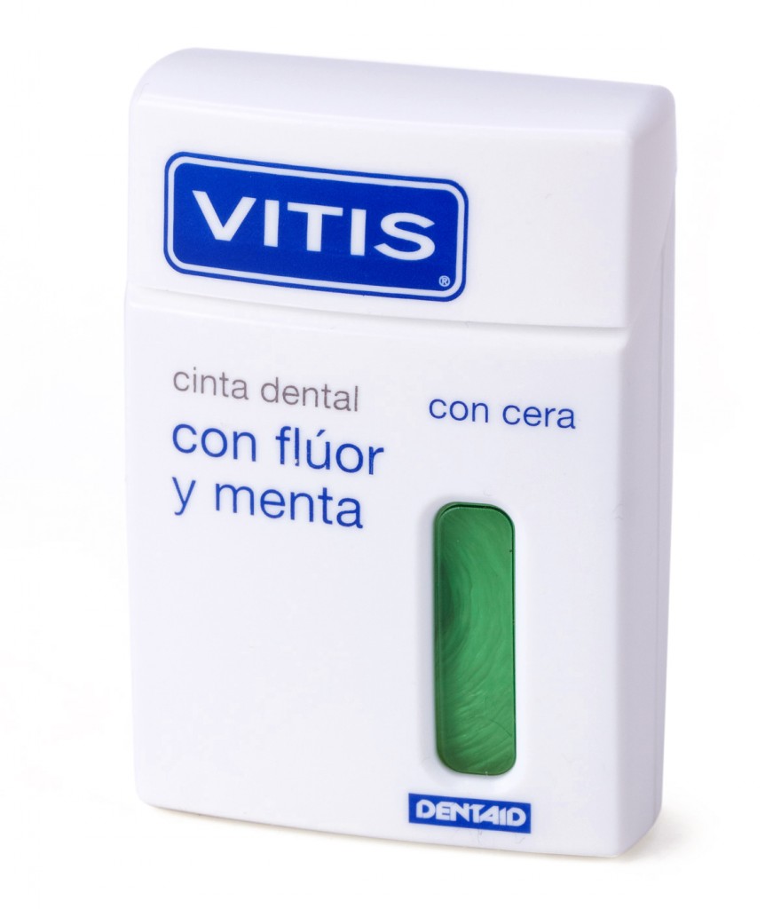 Cinta- Hilo dental con Flúor y Menta (verde) Vitis