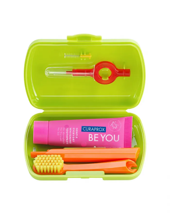 SET DE VIAJE DENTAL VERDE