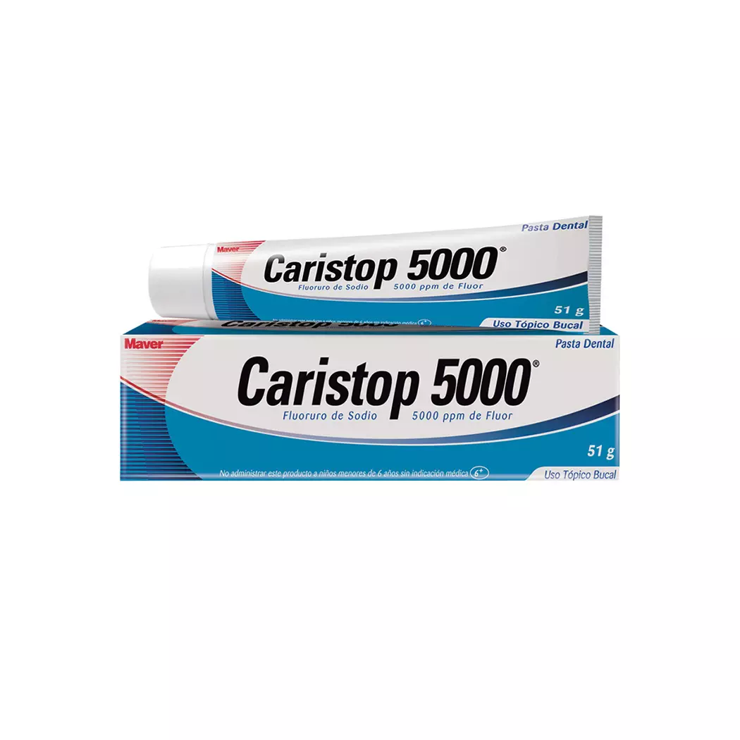 Caristop 5000 Fluorada Crema dental 51 g (Maver)