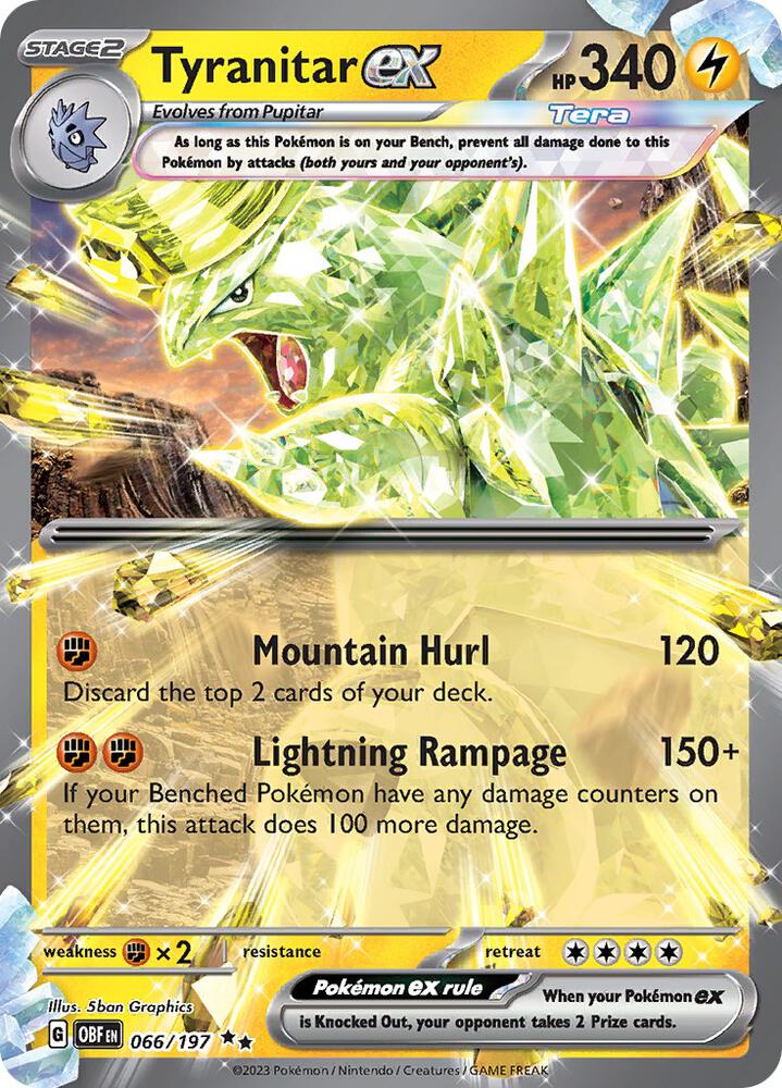 Tyranitar ex - SV03: Obsidian Flames (OBF) 1