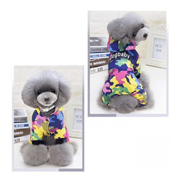Parka Para Perros Camuflaje Colorido Talla M Abrigo Invierno 2