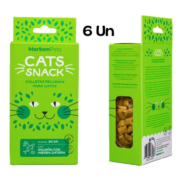Galletas Cats Snack rellenas 6 Un  1
