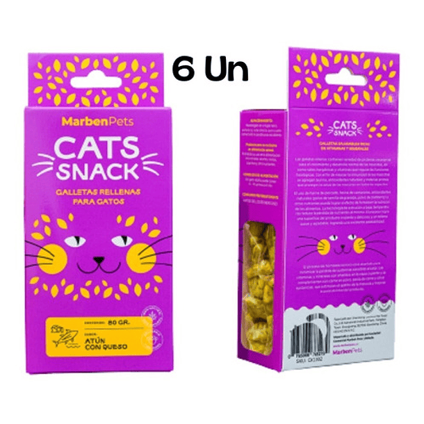 Galletas Cats Snack rellenas 6 Un  2