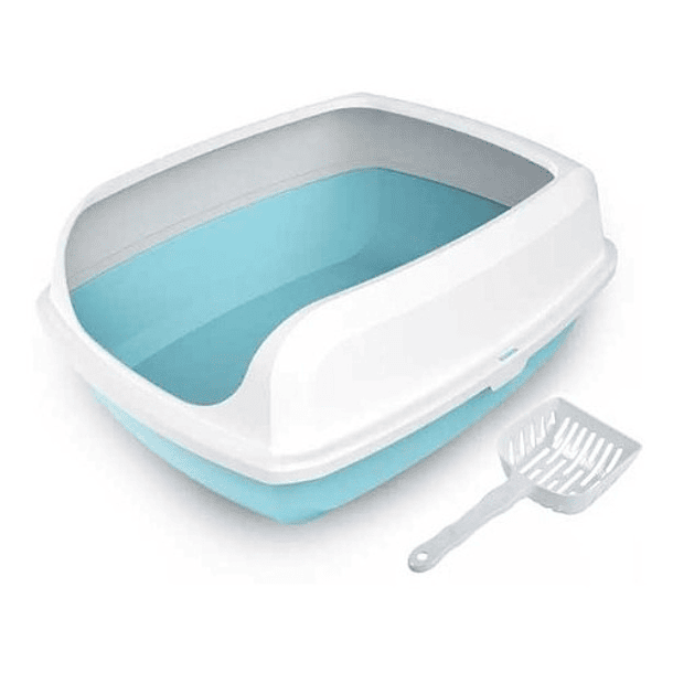 Arenero Para Gatos Baño + Arena + Alfombra + Pala 2