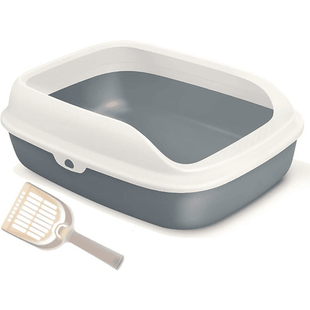 Arenero Para Gatos Baño + Arena + Alfombra + Pala 8