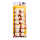 Huesos envueltos en pollo uno al día 1