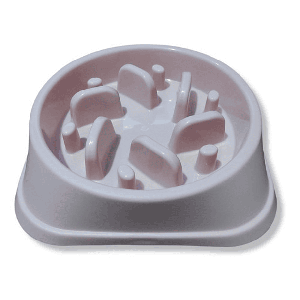 Plato Comedero Alimentación Lenta Para Perros Base Cuadrada 5