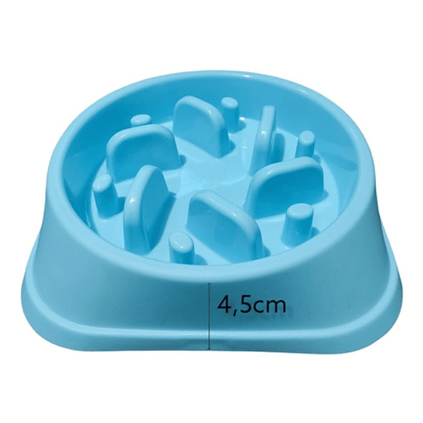 Plato Comedero Alimentación Lenta Para Perros Base Cuadrada 7