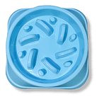 Plato Comedero Alimentación Lenta Para Perros Base Cuadrada 9