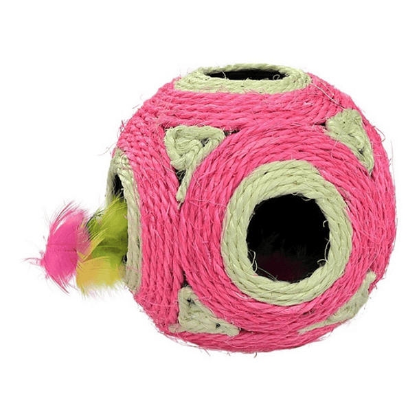 Juguete Para Gatos Bola De Sisal Con Sonajero 1