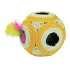 Juguete Para Gatos Bola De Sisal Con Sonajero 3