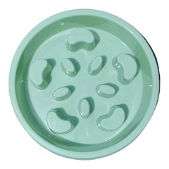 Plato Comedero Alimentación Lenta Para Perros Redondo