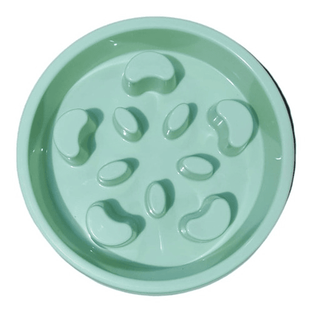 Plato Comedero Alimentación Lenta Para Perros Redondo 1