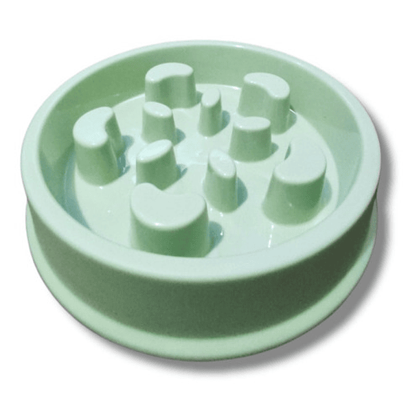 Plato Comedero Alimentación Lenta Para Perros Redondo 2