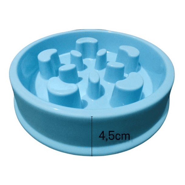 Plato Comedero Alimentación Lenta Para Perros Redondo 7