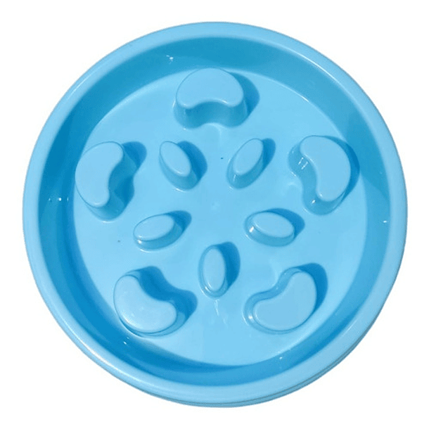 Plato Comedero Alimentación Lenta Para Perros Redondo 9