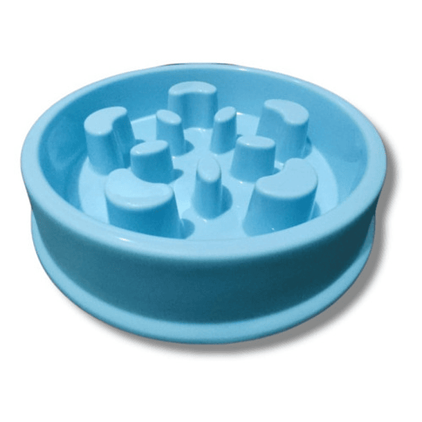 Plato Comedero Alimentación Lenta Para Perros Redondo 10