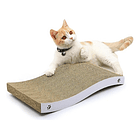 Rascador de cartón curvo con catnip 2