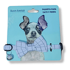 Collar Para Perros Y Gatos Con Lazo Cuadros Ajustable 4
