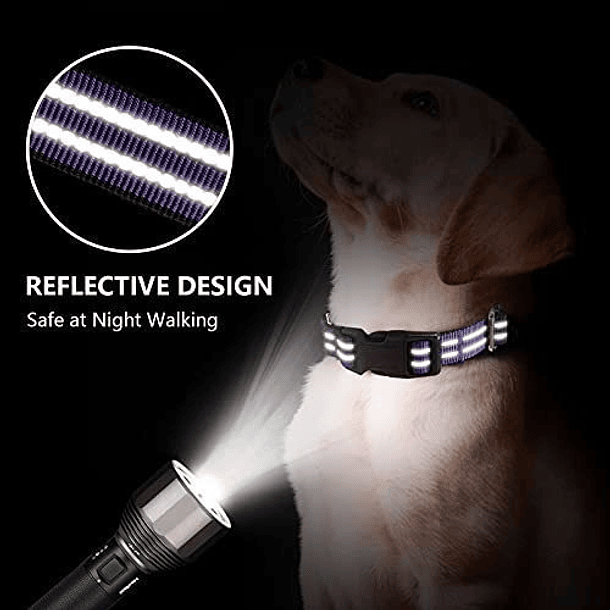Collar Reflectante Para Perros Y Gatos Talla S 6