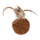 Juguete Para Gatos Bolas Peludas Con Plumas 2
