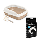 Kit arenero abierto + arena Catmania 8.5 kg 2